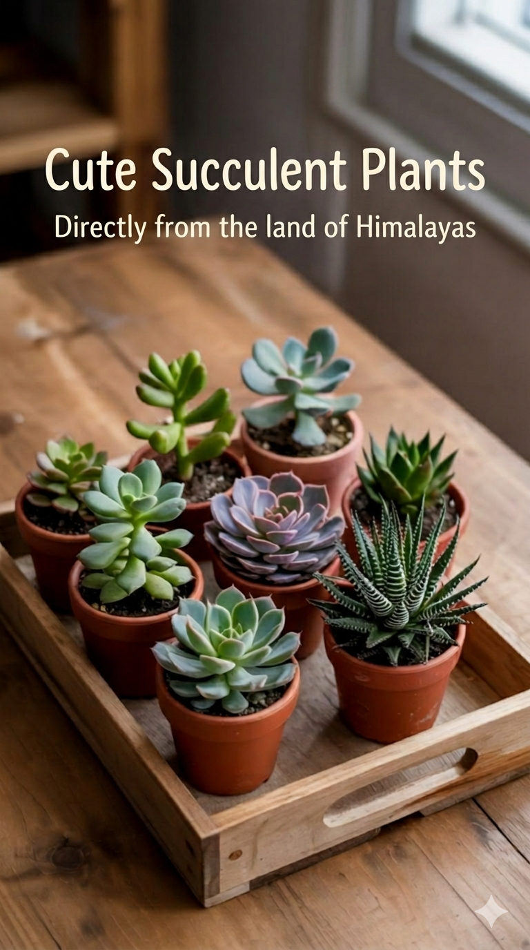 6 Beautiful Succulents Combo - Low Maintenance Indoor Plants